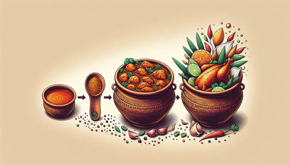 traditional spice and herb selection